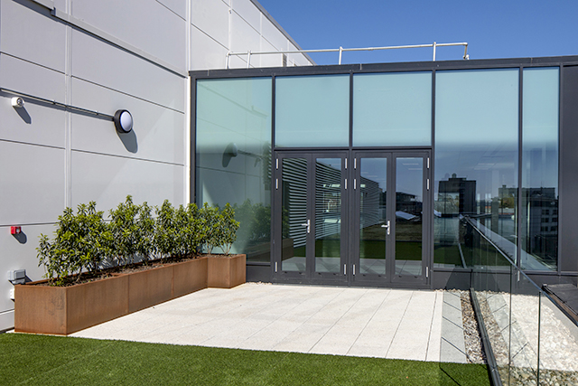 Exterior showing the roof garden